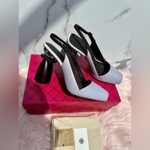 TORY BURCH MARQUETRY BLOCK HEEL